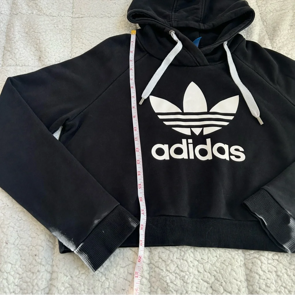 Adidas Black Hoodie with White Logo - Picture 7 of 11